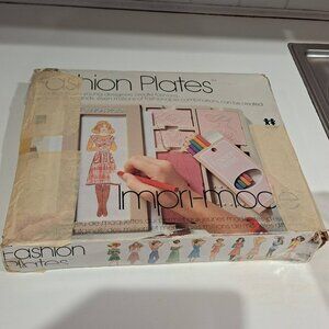 Fashion plates with box Tomy Parker vintage